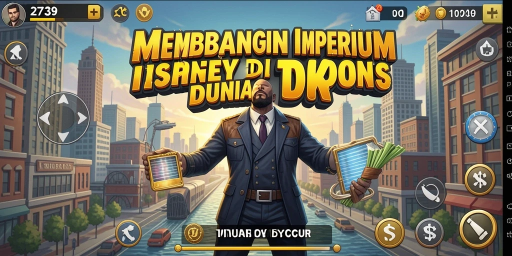 Tampilan gameplay seru di dunia Tycoon yang kompetitif.