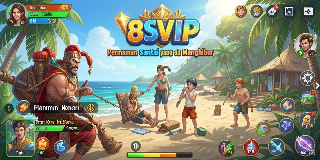 Menampilkan gameplay menyenangkan dari 8SVIP yang penuh warna.