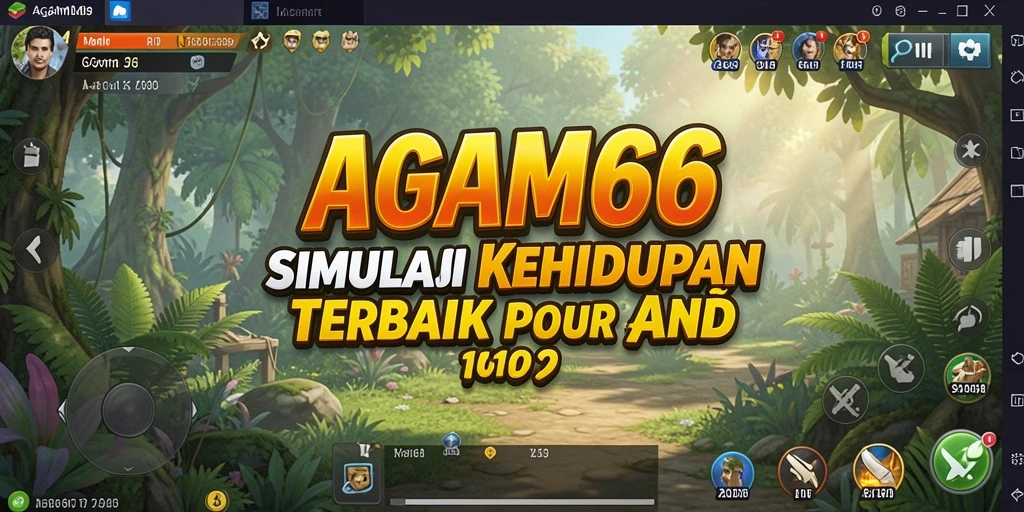 Screenshot gameplay AGAM66 menampilkan interaksi karakter yang menarik.