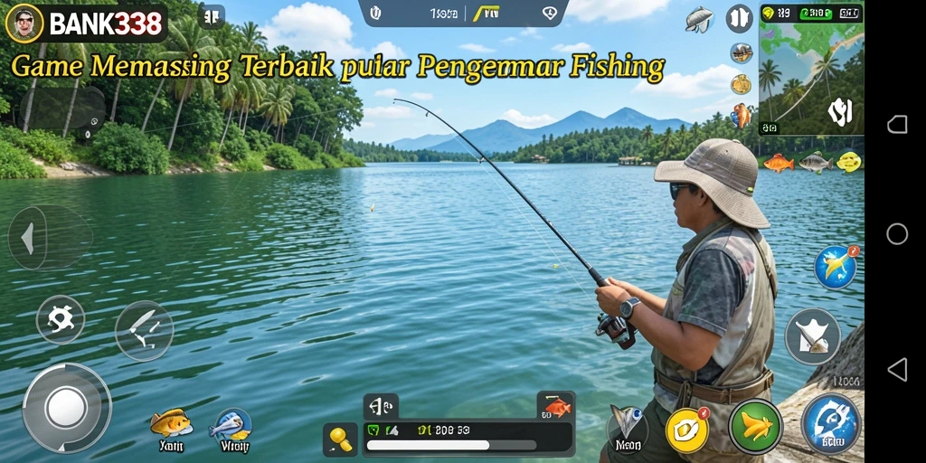 Tampilan gameplay BANK338 yang mendebarkan dan menyenangkan saat memancing.