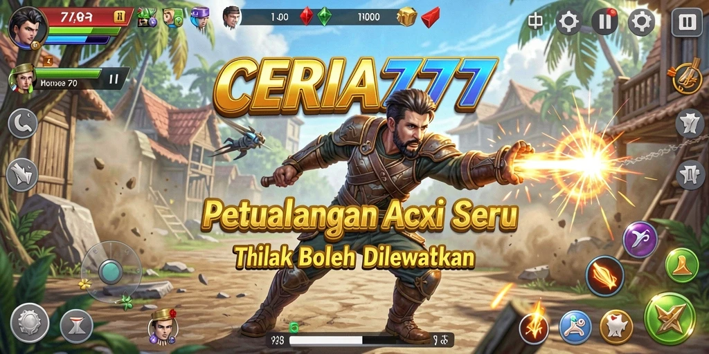 Tampilan seru dari gameplay CERIA777 yang penuh aksi.