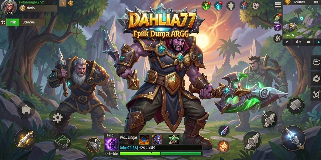 Menampilkan pertarungan mendebarkan dalam dunia ARPG DAHLIA77.
