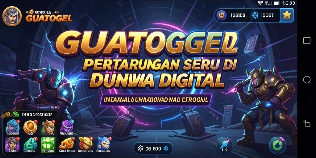 Screenshot GUATOGEL menampilkan pertarungan intens antara karakter-karakter kuat.