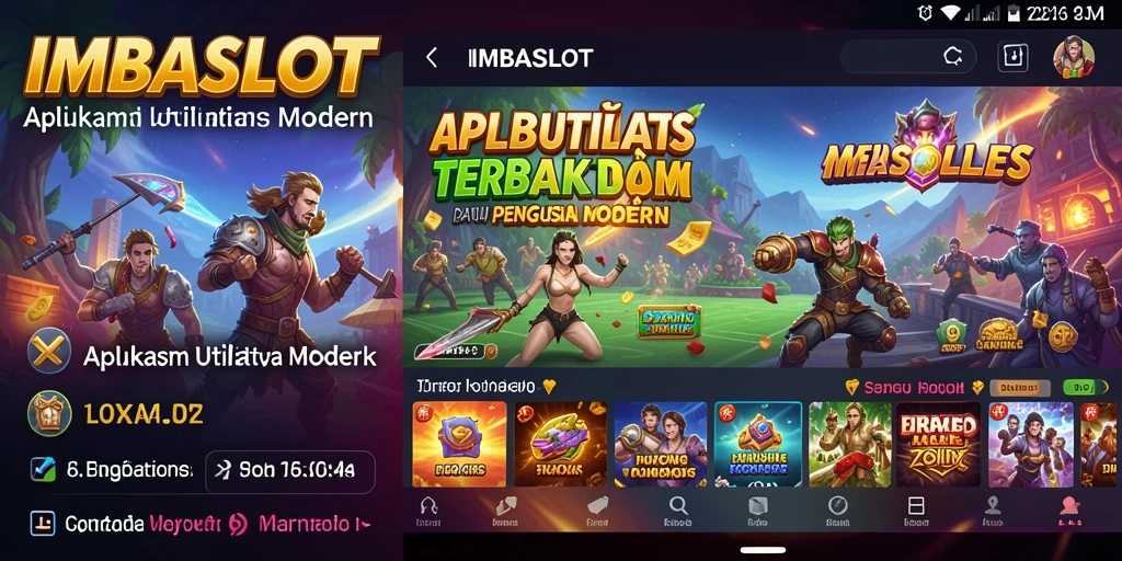 Tampilan menarik dari aplikasi IMBASLOT yang fungsional