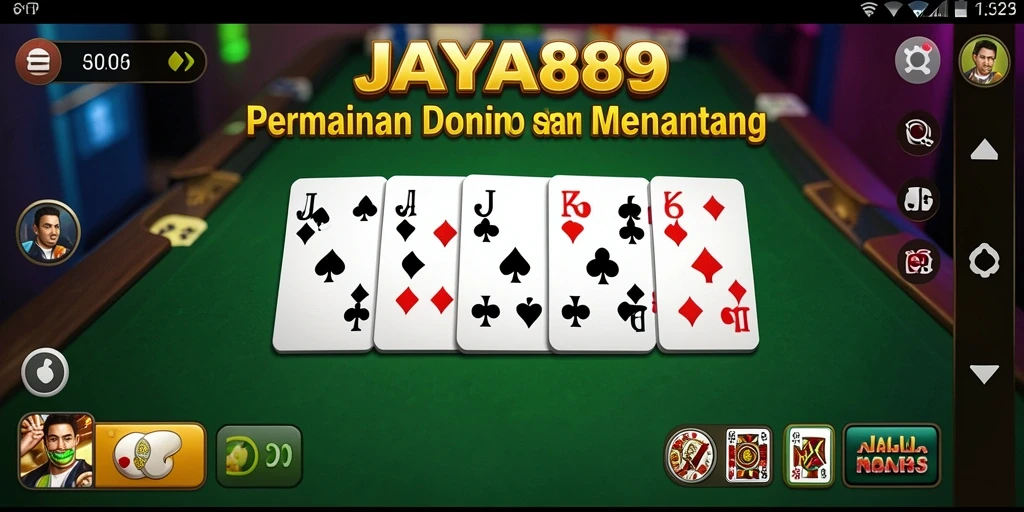 Tampilan screenshot JAYA89 menampilkan momen seru dalam permainan Domino.