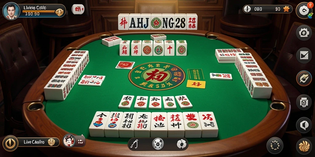 Tampilan gameplay Live Casino yang menarik dan interaktif di MAHJONG288.