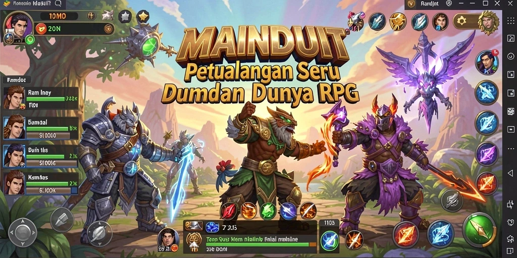Screenshot gameplay MAINDUIT yang menampilkan aksi RPG seru.