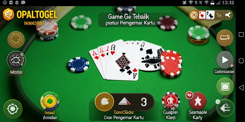 Tampilan gameplay OPALTOGEL yang menarik saat bermain Gaple.