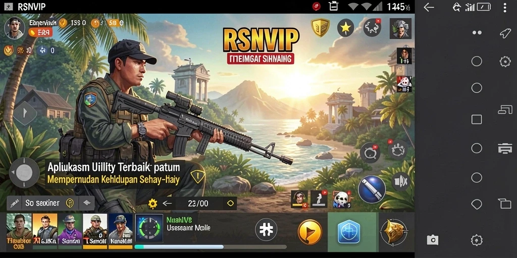 Tampilan utama RSNVIP yang intuitif dan menarik.