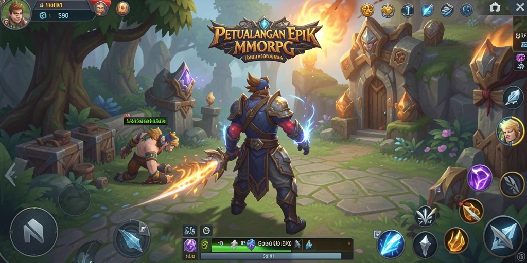 Screenshot gameplay S80 menampilkan petualangan yang seru dalam MMORPG.