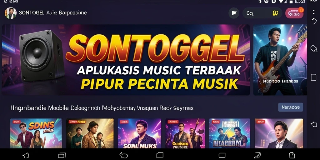 Tampilan gameplay dari aplikasi musik SONTOGEL yang interaktif dan menarik.