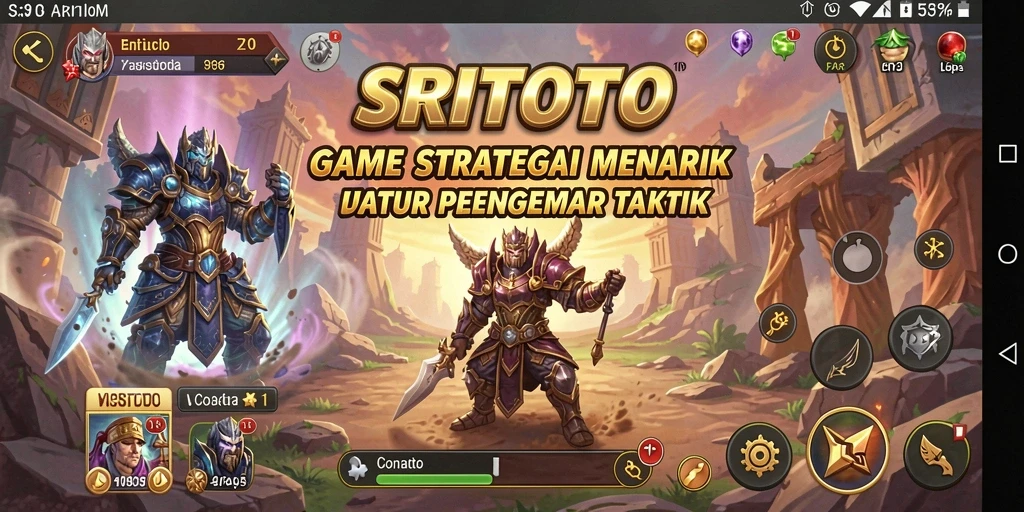 Gambar gameplay <strong>SRITOTO</strong> yang menampilkan momen strategis yang mendebarkan.
