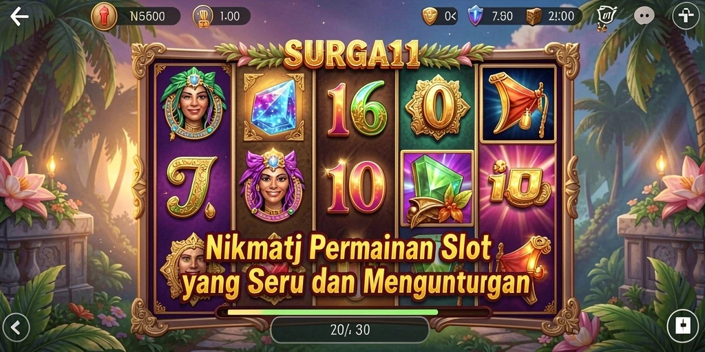 Tampilan mengesankan dari gameplay <strong>SURGA11</strong> dengan fitur Slot yang mengasyikkan.