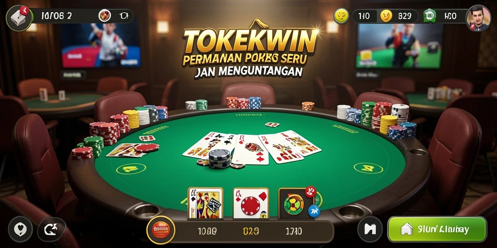 Tampilan seru dari gameplay TOKEKWIN dengan fitur <strong>poker</strong>.