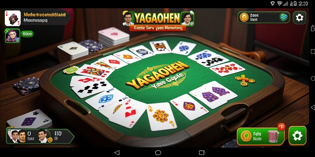 Gameplay YAGAOHEN menampilkan momen seru permainan Gaple.